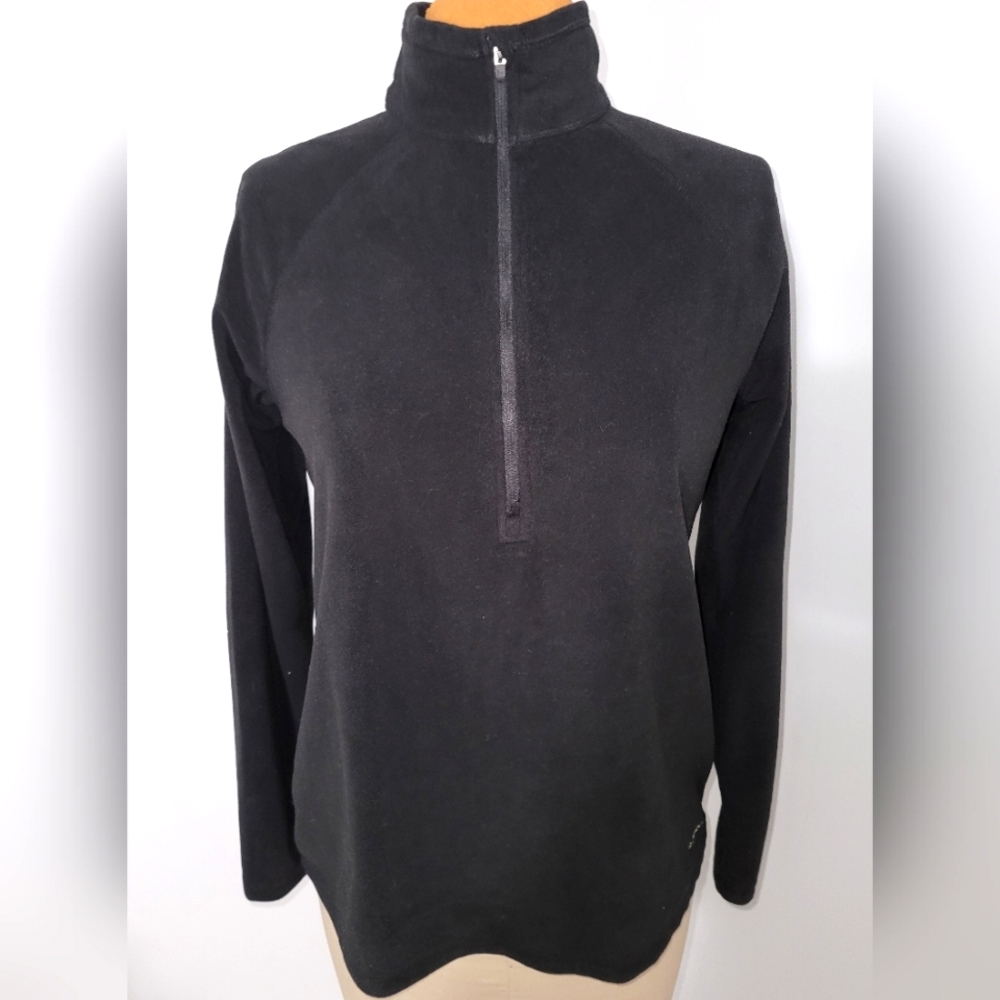 Eddie Bauer black fleece 1/4 zip  Sz L  NWOT
